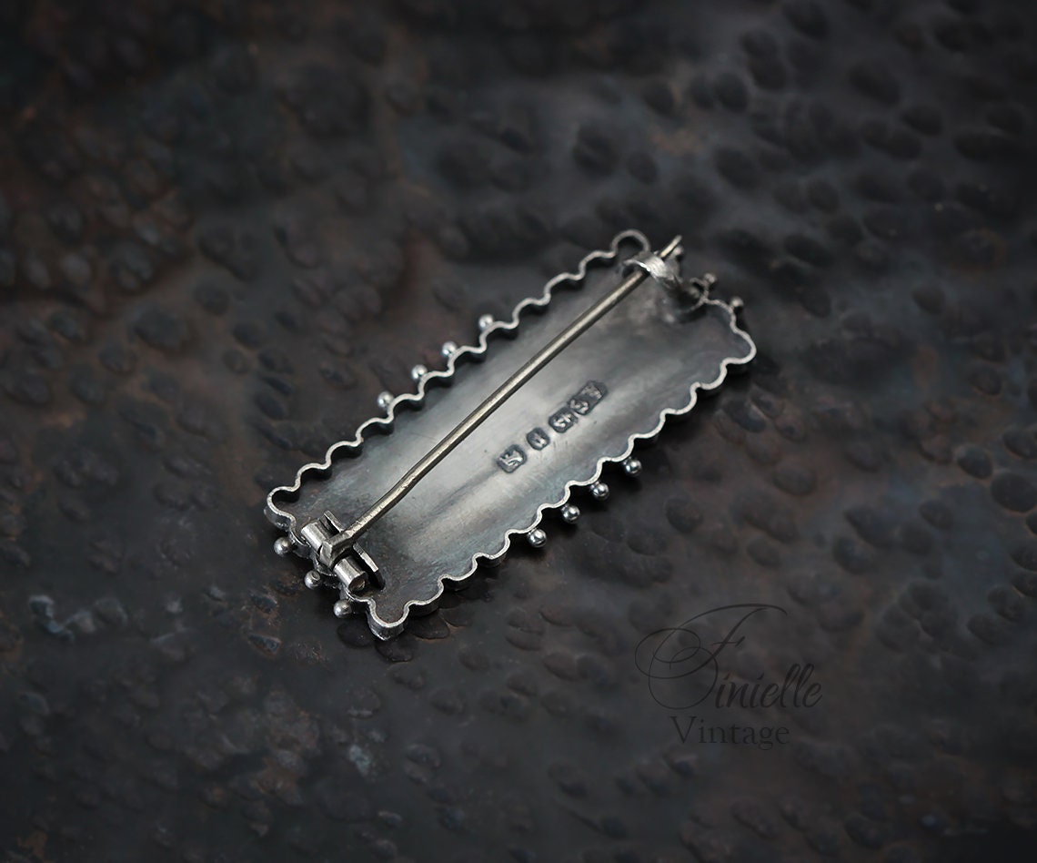 Sterling Silver 1889 Hallmarked Victorian Name FLORRIE Brooch | Albert Sydenham | Birmingham, Antique Vintage Gift Jewelry Jewellery