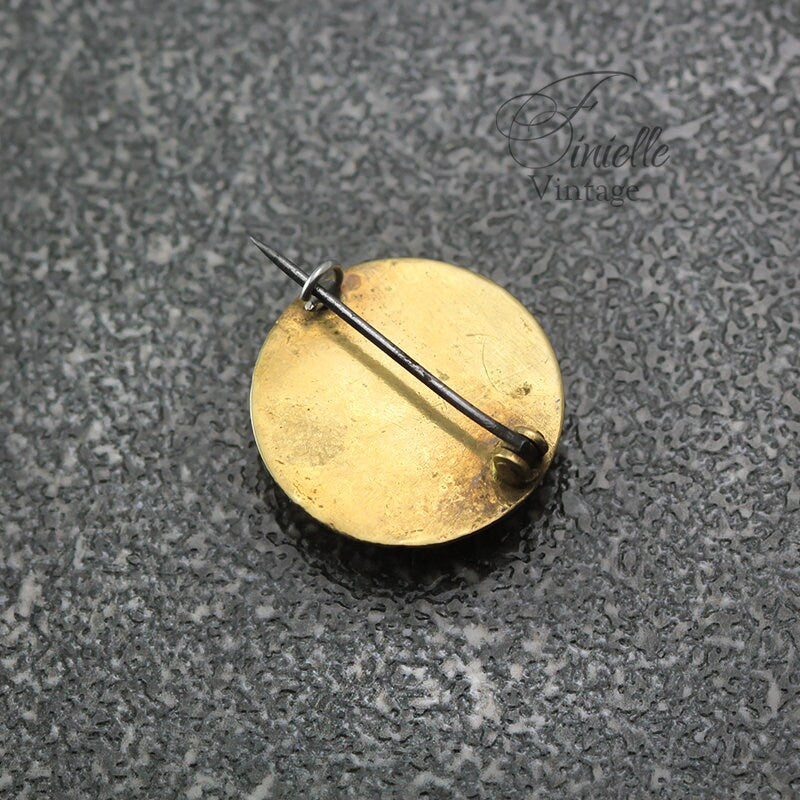 Antique Victorian Porcelain Portrait Brooch Pin, Gold Plated Brass, Collectable Item, Vintage Jewellery Jewelry, Rare Item