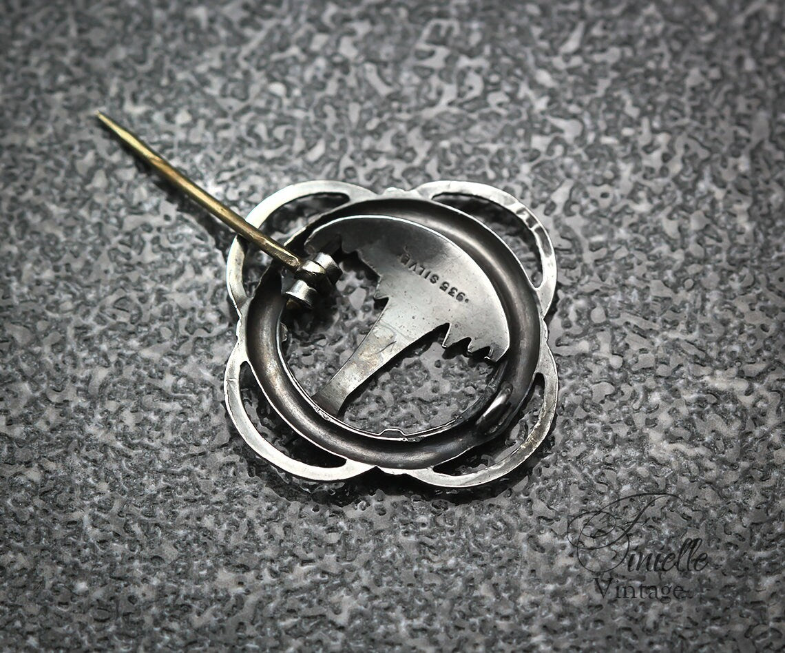 Antique Vintage 1920s Sterling Silver Blackpool Tower Lancashire England UK Collectable Souvenir Brooch Pin, .935 Silver, Rare Item