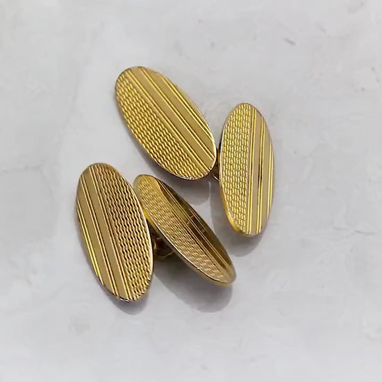Vintage 1980s Men’s Rolled Gold Cuff Links, Gift for Him, Men Suit Accessory, Yellow Tone Vintage Jewelry Jewellery